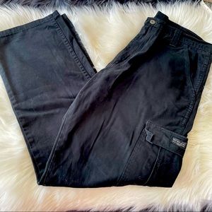 Black wrangler cargo pants 34x34
